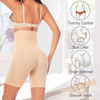 4-in-1 Shaper - Tummy,Thighs,Hips -Efffective Seamless Tummy Tucker Shapewear Body Shaper Best Free Size