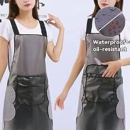Transparent Kitchen Apron For Men & Women With Hand Wipe